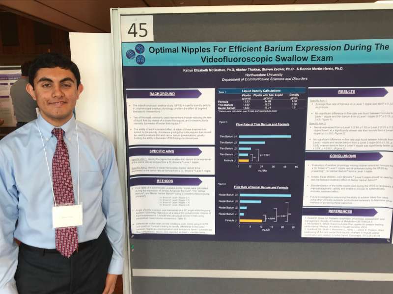 Akshar Thakkar presenting at the Undergraduate Research Fair ...